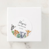 水の色リトルワイルドワンサファリベイビーシャワー フェイバータグ (インサイチュ)