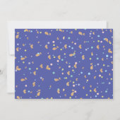 水の色レインボーストライプズ赤ちゃんシャワー招待状 招待状 (裏面)