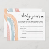 水の色レインボーベビーシャワーベビー推測 ポストカード (正面/裏面)