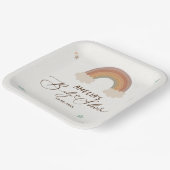 水の色レインボーボホ男女兼用ベビーシャワー ペーパープレート (傾斜あり)