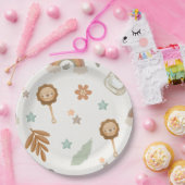 水の色レインボーボホ男女兼用ベビーシャワー ペーパープレート (パーティー)