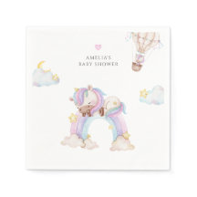 水の色レインボーユニコーンスターベビーシャワー