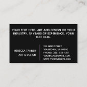 水の色レインボー絵を描ボロカラフルアートアーティスト 名刺 (裏面)