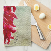 水の色レッドチリRistraニューメキシコ キッチンタオル (四つ折り)