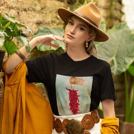 水の色レッドチリRistraニューメキシコ Tシャツ