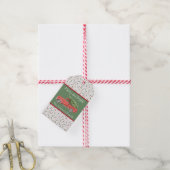 水の色レッドファームトラックホリーと明メリーるい ギフトタグ (より糸付き)