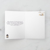 水の色レディ格言ブルーフォレストメリークリスマス シーズンカード (内部)