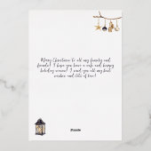 水の色レディ格言ブルーフォレストメリークリスマス 箔シーズンカード (裏面)