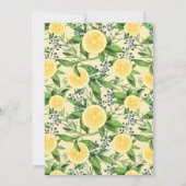 水の色レモンとオレンジ夏の紅茶パーティー 招待状 (裏面)