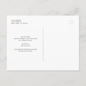 水の色レモンとオレンジ日付を保存 案内ポストカード (裏面)