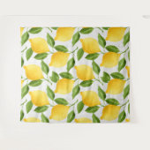 水の色レモンのパターン タペストリー (正面(横))