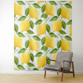 水の色レモンのパターン タペストリー (インサイチュ)