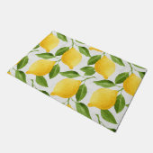 水の色レモンのパターン ドアマット (アングル)