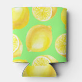 水の色レモンのパターン 缶クーラー (裏面)