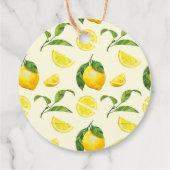 水の色レモンの愛と感謝していラベル フェイバータグ (裏面)