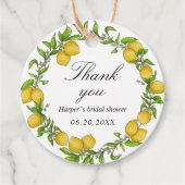 水の色レモンの緑の背感謝してい景を与える フェイバータグ (正面)