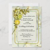 水の色レモンオーチャード結婚ズ 招待状 (正面)