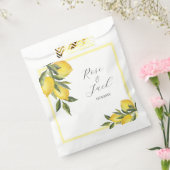 水の色レモンガーデンホワイト結婚ズ フェイバーバッグ (封をした状態)