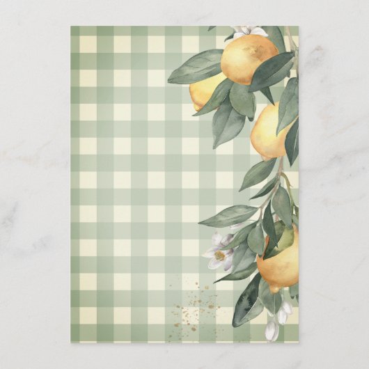 水の色レモンズグリーンプレイド エンクロージャーカード (裏面)