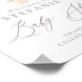 水の色レモンツリーベビーシャワーへようこそ ポスター (角)