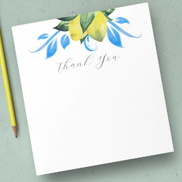 水の色レモンボタニカルサンキュー ノートパッド