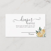 水の色レモン植物性ベビーシャワー エンクロージャーカード (正面)