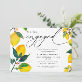 水の色レモン私たちは婚約した婚約パーティ 招待状 (スタンド正面)