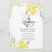 水の色レモン結婚ズ 招待状 (正面/裏面)