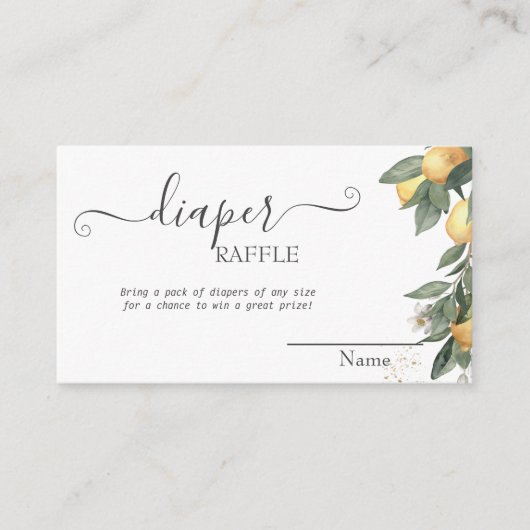 水の色レモン緑の格子模様ベビーシャワー エンクロージャーカード (正面)