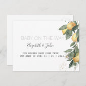 水の色レモン緑 案内ポストカード (正面/裏面)