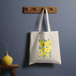 水の色レモン – 黄色と緑 トートバッグ