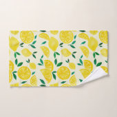 水の色レモン – 黄色と緑 バスタオルセット (ハンドタオル)