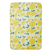水の色レモン – 黄色と緑 バスマット (正面縦)
