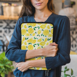 水の色レモン – 黄色と緑 ラップトップスリーブ