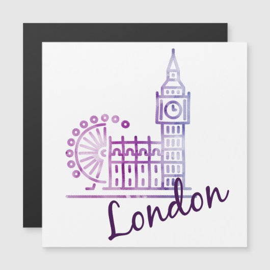 水の色ロンドン、ビッグベン (正面/裏面)