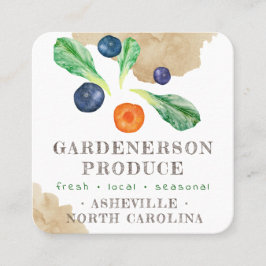 水の色ローカル生産スタンドスクエアビジネスCa スクエア名刺