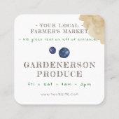 水の色ローカル生産スタンドスクエアビジネスCa スクエア名刺 (裏面)