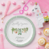 水の色ローカル育ての赤ちゃんシャワー紙Pl ペーパープレート (パーティー)