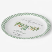 水の色ローカル育ての赤ちゃんシャワー紙Pl ペーパープレート (アングル)