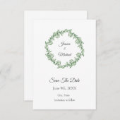 水の色ローズマリーリース日付の保存 セーブザデート (正面/裏面)