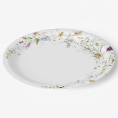 水の色ワイルドファイアブライダルシャワー ペーパープレート (アングル)