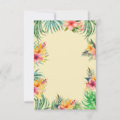 水の色ワイルドフォレスト動物の子供のハッピーバースデー カード (裏面)