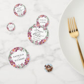 水の色ワイルドフラワーウェディング日付を保存 コンフェッティ (グループ)