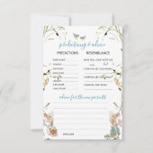 水の色ワイルドフラワーエレガントペーターラビットプレディ 招待状 (正面)