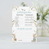水の色ワイルドフラワーエレガントペーターラビットプレディ 招待状 (スタンド正面)