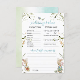 水の色ワイルドフラワーエレガントペーターラビットプレディ 招待状