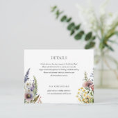 水の色ワイルドフラワーガーデンアーチフローラ結婚ズ エンクロージャーカード (スタンド正面)