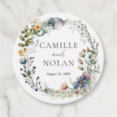 水の色ワイルドフラワーガーデンアーチフローラ結婚ズ フェイバータグ (正面)