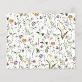 水の色ワイルドフラワーガーデンレシピカード (裏面)