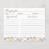 水の色ワイルドフラワーガーデンレシピカード (正面)